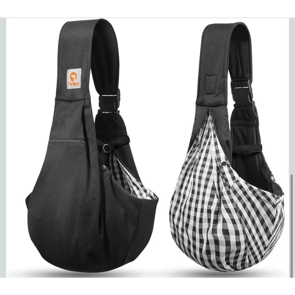 Tomkas Small Dog Sling Carrier with Zipper Pocket & Adjustable Strap Size Medium